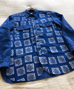 Block Print & Lace Shirt