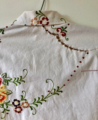 Embroidered Flowers Shirt