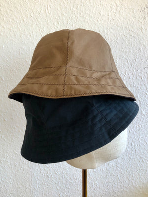 Brown Waxed Cotton Hat