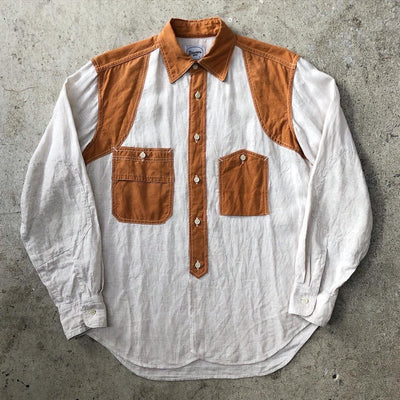 Two Tone Linen Work Shirt