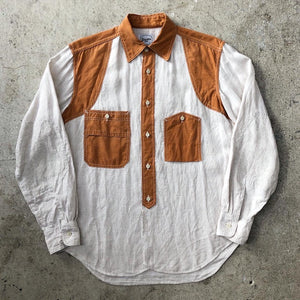 Two Tone Linen Work Shirt