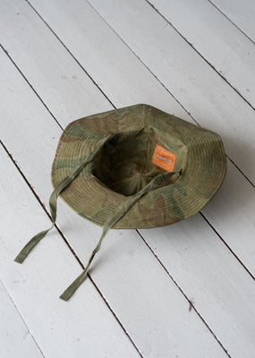Cotton Camo Hat - Upcycled Vintage Belgian Paratrooper Pants