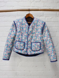 Lonesome George Quilted Lilac flowers Jacket