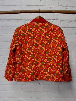 Quilted Red Flowers Jacket